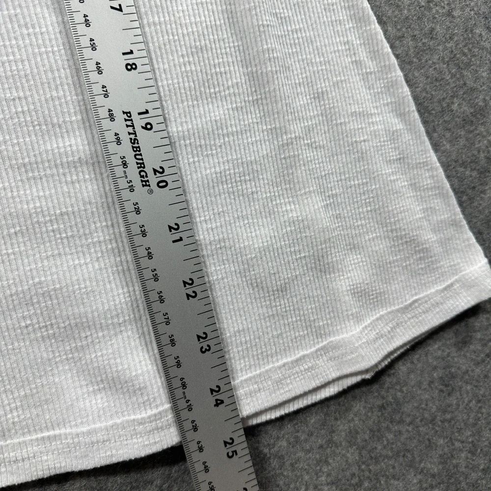 Free People Tank Top Small White Ribbed High Neck Trapeze‎ Swing Racerback Flaws